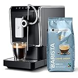 Tchibo Kaffeevollautomat Esperto Pro mit One Touch Funktion inkl. 1kg Barista Caffè Crema für Caffè Crema, Espresso und Milchspezialitäten, Anthrazit