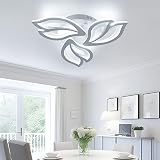 OTREN LED Deckenleuchte Modern, 36W Lampen Deckenlampen für Kücher Wohnzimmer Schlafzimmer, 6500K Kaltesweiß, 3600LM, 3 Blütenblättern