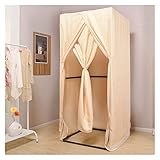 YUYI Bekleidungsgeschäft Umkleidekabine mit Schattierungsvorhang, tragbare einfache Umkleidekabine, temporärer Umkleideraum für Büro, Modefotoshootings, Einkaufszentrum, 5 Farben, stabil, langlebig