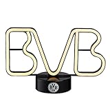 Borussia Dortmund Unisex Bvb-led Dekoleuchte Dekoration, Kunststoff , Schwarz, Einheitsgröße EU