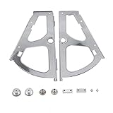 2 Stück Edelstahl-Scharniere für Schuhschublade, Ersatz-Zubehör für Turing-Regale (One Layer)