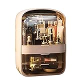 CCLLA Kosmetik-Organizer, Aufbewahrungsbox aus transparentem ABS-Kunststoff, mit Schubladen, LipSTZicks, Make-up-Pinsel, Parfüm, Badezimmer, Kosmetik und Theke (Farbe: