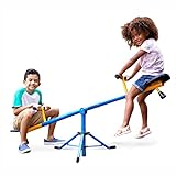 Stargo-Wippe Kinder Outdoor, 360° drehbar mit verstellbarem Rahmen 116-177 cm, Spielgeräte für drinnen und draußen