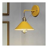 OSKOUR Wall lamp, Wandleuchte Moderne Industrie Jahrgang E27 Pendelleuchten Fassung mit Lampenschirm Wandleuchten Lampe Wohnzimmer/Café/Bar/Schlafzimmer/Esszimmer Sconces, Farbe: C (Color : E)