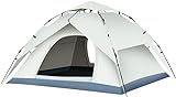 Camping Zelt Kuppelzelt, Pop-Up-Zelte for Camping, 3–4 Personen, Outdoor, automatischer Aufbau, wasserdichtes Familienzelt, Wandern, Rucksackreisen
