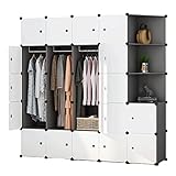 SUNESA Faltschrank Tragbare Kleiderschrank Schränke Cube Aufbewahrungsschlafzimmer Armoire-Speicherorganisator Kleider Kleiderschrank Lagerung Organizer Kleiderschränke