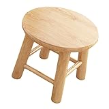 Veemoon Niedriger Holzhocker Für Den Haushalt Tritthocker Für Erwachsene Mini-Hocker Holz-Tritthocker Kleiner Holzhocker Bambus-Tritthocker Dekorativer Kurzer Hocker Holzhocker