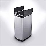 Home Smart Trash Can atic Induction Mülleimer mit Deckel Mülleimer mit USB-Aufladung 20/30L Mülleimer mit Batteriebetrieb (Batterie nicht enthalten) (Color : B Size : 30L) liuguifeng ( Color : A , Siz