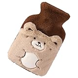 Lurrose Plüsch-Wärmbeutel Nachfüllbarer Warmwasserbeutel Wärmflasche Warmwasserbeutel Beutel Kuscheltiere Für Mädchen Plüschtiere Kinder Thermowasserflasche Nachfüllbarer