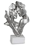 formano Büste Paar auf Sockel Liebespaar Figur Poly 32 cm