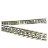 MENTCH 276 LEDs/m SMD 2835 LED-Streifen 220 V 240 V Wasserdichtes dreireihiges LED-Band Lichtschlauch Warmweiß 3000/4000/4500/6000/6500 K 1000 Lumen (Color : 15Meter, Size : White)