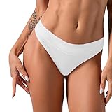 LDadgf reizvolle Art- und Weisespitze-Wäsche-Unterwäsche-Spitze-Hosen-Spitze-Unterwäsche mit niedriger Taille Unterwäsche Damen Spitze Schwarz (White, XL)