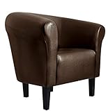 FORTISLINE Sessel Clubsessel Loungesessel Cocktailsessel Monaco 2' Braun W364 04