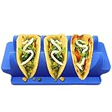 Kasmole Ofenfester Taco-Ständer,Backen-Taco-Rack - W-förmiger Backständer, mikrowellen- und spülmaschinenfester Ständer für Kebab-Brötchen