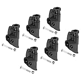 PATIKIL Wohnstühle Scharnier Sitzverriegelung 3 Pack Feste Fangmenge Sperre und Freigabe für Liegestuhl Strand Wohnstühle Antischwerkraft Klappbar Reclining Stuhl Schwarz