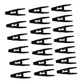 Zerodeko 20 Stück Hosenpresse Kunststoff Sockenclip Kunststoff BH-Clip Slip-Clips BH Schwarzes Dreieck Kunststoff-Stoffklammern Kunststoff-Wäscheklammer