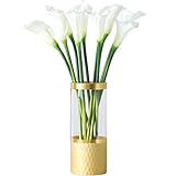 JJJ LHY- Gefälschte Blume Calla-Lilie Große Simulation Bouquet Vase Set Gefälschte Blume Silk Blumen-Dekoration Blumen-Anhänger Mode (Size : L)