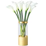 JJJ LHY- Gefälschte Blume Calla-Lilie Große Simulation Bouquet Vase Set Gefälschte Blume Silk Blumen-Dekoration Blumen-Anhänger Mode (Size : L)