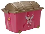 Aufbewahrungsbox für Mädchen mit 57 Liter Volumen - Prinessin Box - Spielzeugtruhe Fee Spielzeugbox Kinderzimmer Aufbewahrungsbox