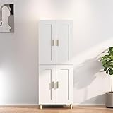 TALCUS Möbel mit Highboard weiß 69,5x34x180 cm Engineered Holz