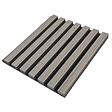 HOME DELUXE - Akustikpaneel SONIC Grey Oak - 12 Paneele, Holz aus MDF, Filz aus Polyester, auf- und nebeneinader platzierbar I Schallschutzpaneel Akustikplatten Wandpaneel