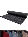 Primaflor Schmutzfangläufer als Meterware - PICOLLO, Anthrazit, 1,00m x 3,00m, Rutschfester Sauberlauf, Robuster Küchenläufer, Zuschneidbarer Teppichläufer, Eingangsmatte für Flur und Windfang