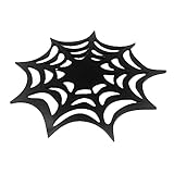 Halloween-Spinnennetz-Tischsets | Schwarzes Spinnennetz-Tischset - Dekoratives Tischset mit schwarzem Halloween-Spinnennetz für die Tischdekoration auf Partys zu Hause Dimweca