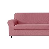 Sesselbezüge Stretch Sofabezug Stretch Couchbezug Elastischer Sofahusse Antirutsch Stretchhusse Weich Stoff,3/2/1/4 Sitzer Jacquard-Stretch-Sofabezug, Sesselbezug Schonbezug Für Sofa-Sofahalter ( Colo