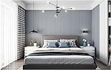 CULTS Dunkelgrau Vliestapete 9,5 m x 0,53 m Einfarbig Wandtapete Streifen Tapete Poster Wanddekoration für Wohnzimmer Küche Schlafzimmer Büro Hotel