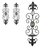Wandkerzenhalter, Retro-Kerzenhalter mit Diamantenkruste, Einfach an die Wand zu Hängen