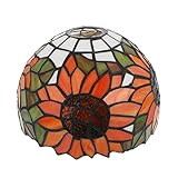 minkissy Deckenleuchte Buntglas Ersatzschirm Ersatzglas Lampenglas Lampenabdeckung für E27 Tischlampe Wandlampe Stehlampe Wandleuchte Pendelleuchte Kronleuchter Lampenschirm