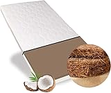 Alcube Babymatratze Kindermatratze ECO aus Kokos und Kaltschaum/Atmungsaktive Kokos-Matratze für Babybett oder Kinderbett (Weiß - ohne Trittkante, 90 x 200 cm)
