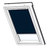 VELUX Original Dachfenster Verdunkelungsrollo für 206, Dunkelblau, mit Grauer Führungsschiene