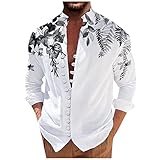 Hawaii Kostüm Herren Generic 2023 Kurzarm Hemden Herren Camel Hemd Militär and Tshirt Poloshirt All Weekend Long Set Hemd Herren Kurz Kragen O Herren Schal（2-Black,L）