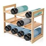Adasea Wasserflaschen-Organizer, 3-stöckiger Wasserflaschenhalter, freistehendes Wasserflaschenregal für Schrank, Küche, Arbeitsplatte, Speisekammer