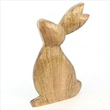 Osterhase aus Holz - Deko-Figur - Mango Holz - 17,5x3,5x30,5cm
