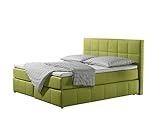 Maintal Boxspringbett Casano, 180 x 200 cm, Strukturstoff, Bonellfederkern Matratze h2, lemon