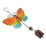 COHEALI Windspiel Kolibri-Windspiele Frühlings-Außendekoration Metall-Außendekoration Windspiel Hängende Dekoration Hängende Windglocke Metall-Windspiel Tierdekorationen