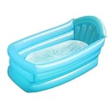 Badewanne für Babys, Neugeborenenwanne, aufblasbare Kleinkindwanne, rutschfestes, langlebiges, wasserdichtes Material, weiche, bequeme Babybadewanne, passend für Badezimmer und Duschen, gemütliche auf