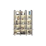 Bücherregal Hohes Bücherregal Kreative Beleuchtung Rack Wohnzimmer Display Rack Büro Partition Dekorative Rack Hause Bücherregal Lagerung Rack Organizer für Büroregale ( Color : B , Size : 150*30*200c