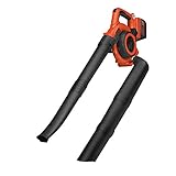 Black+Decker Akku Laubbläser und Sauger GWC3600L20 mit Häcksler und 17,5l Fangsack – Schnelles Umschalten von Laubsauger zu Bläser – Mit Power Select Funktion – Mit 36V Lithium-Ionen-Akku und 2,0 Ah