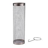 Neue Roll Grill Korb Zylindrischen Edelstahl Grillen Korb Lagerfeuer Gitter Picknick für Outdoor Kochgeschirr L2C0 Camping Werkzeug