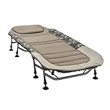 Anglerliege XL bis 150kg Fort Knox Karpfenliege X-Pro Camo Angelliege Bedchair Gartenliege Liege 8-Bein Gästebett Camping