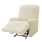 Leomix Ohrensesselbezug, Liegestuhlbezüge 1-Sitzer, Seersucker Lazy Sofas-Bezug, 3D-Blasengitter-Stuhlbezug für Sessel-Liegestühle, Möbelschutz,A