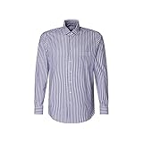 Seidensticker Men's Regular Fit Langarm Hemd Shirt, Blau, 45