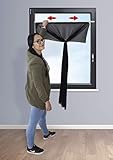 K-home TELESKOP Insektenschutzrahmen, Anthrazit, Individuell 80 x 90cm bis 130 x 150 cm