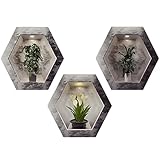 Wandaufkleber Vase Grüne Pflanzen Wandsticker: YOYIAG 3 Stück 3D Vase Wandaufkleber Abnehmbare, Vasen Wandtattoo 3D Effekt für Wohnzimmer für Schlafzimmer, Wohnzimmer, Küche, Wanddeko (30 × 30CM)