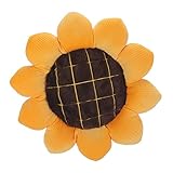 Gesäßstützkissen Sonnenblume Plüsch Kissen ist geeignet für Sofa Büro Bett und der Boden wird als Kissen Auto Lendenwirbelstütze (Gelb, Einheitsgröße)