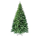 RS Trade 1101 Weihnachtsbaum künstlich 180 cm (Ø ca. 106 cm) - Preis-LEISTUNGSSIEGER - 824 Spitzen, Schnellaufbau Klappsystem, schwer entflammbar, unechter Tannenbaum inkl. Metall Christbaum Ständer