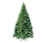 RS Trade 1101 Weihnachtsbaum künstlich 180 cm (Ø ca. 106 cm) - Preis-LEISTUNGSSIEGER - 824 Spitzen, Schnellaufbau Klappsystem, schwer entflammbar, unechter Tannenbaum inkl. Metall Christbaum Ständer